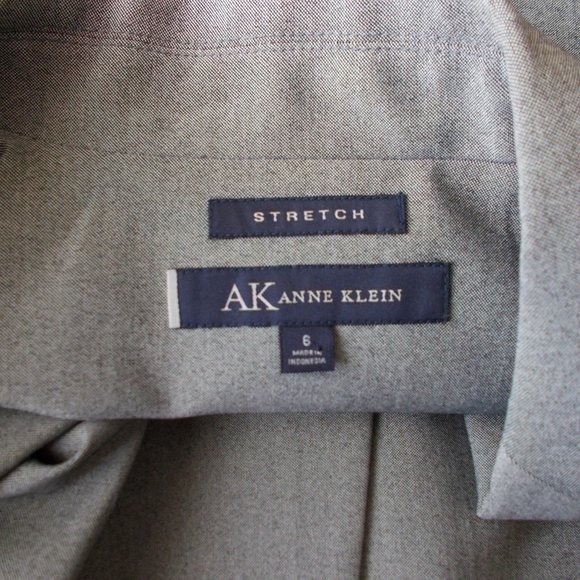 ANNE KLEIN Women Stretch Suit Jacket 6 Grey - Picture 6 of 7